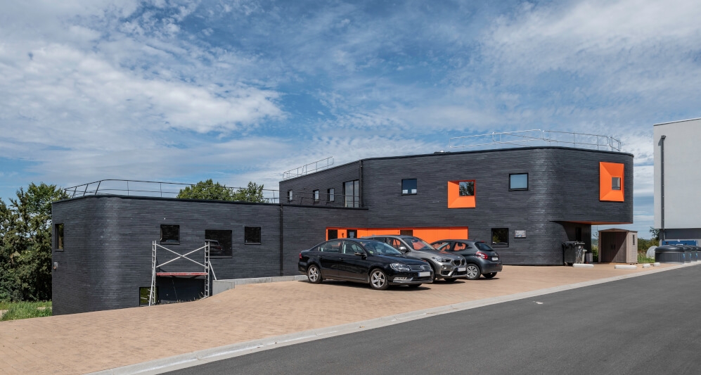 Ventilated Facade - CUPACLAD Random in Neufchâteau Nursery