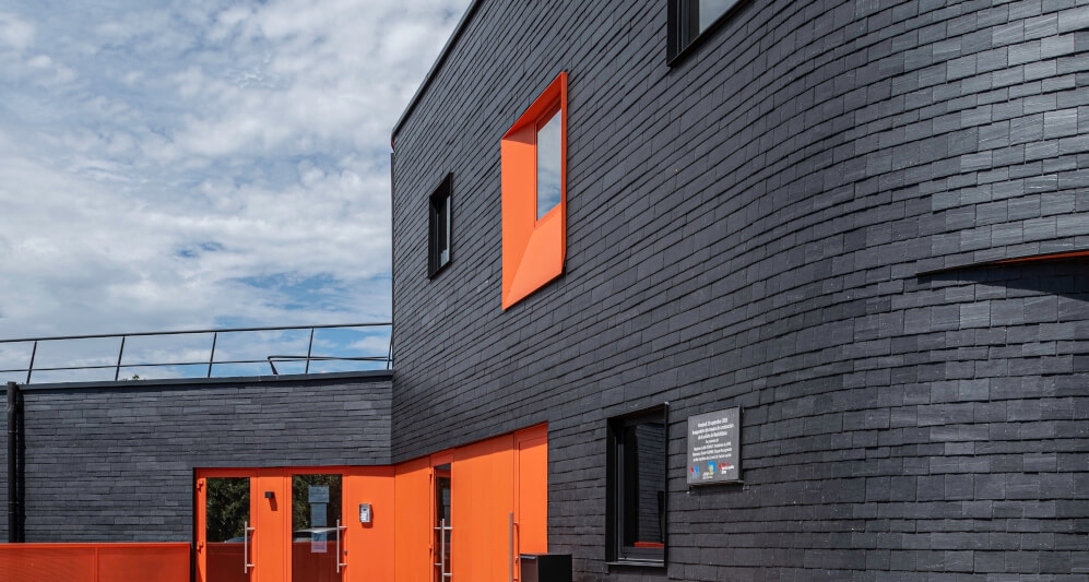 Ventilated Facade - CUPACLAD Random in Neufchâteau Nursery