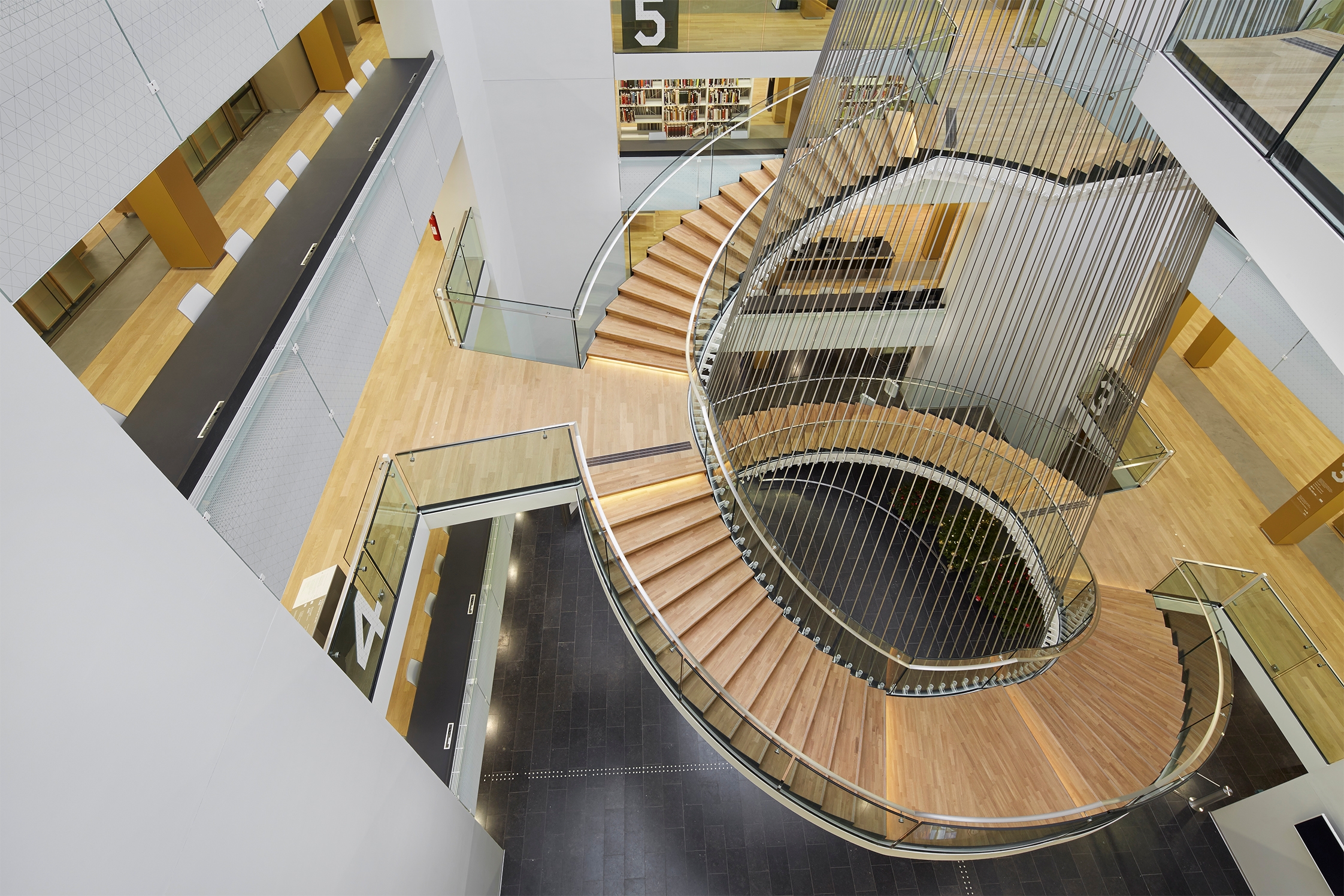 Interior Workstation Furniture in Strasbourg National and University Library