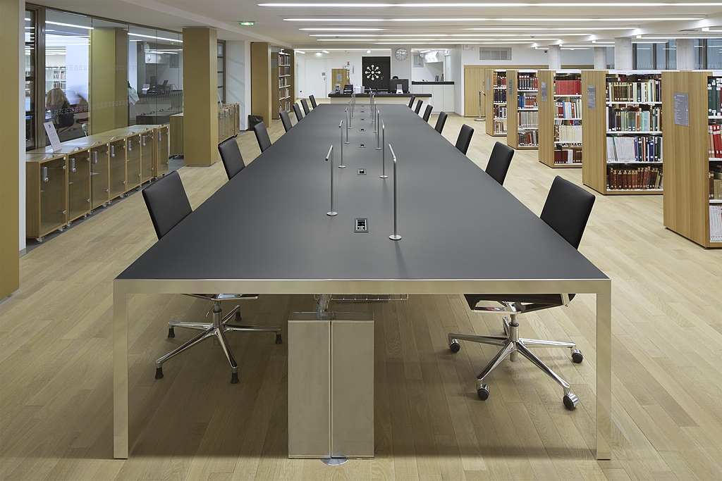 Interior Workstation Furniture in Strasbourg National and University Library
