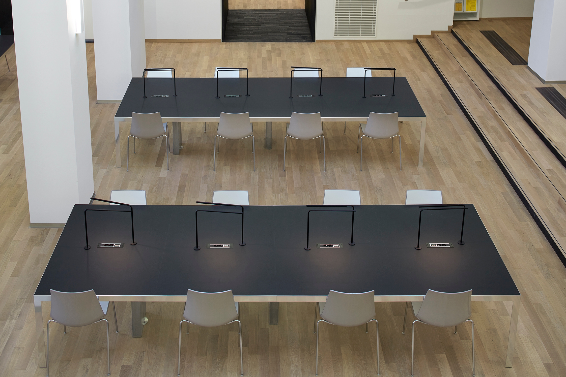 Interior Workstation Furniture in Strasbourg National and University Library