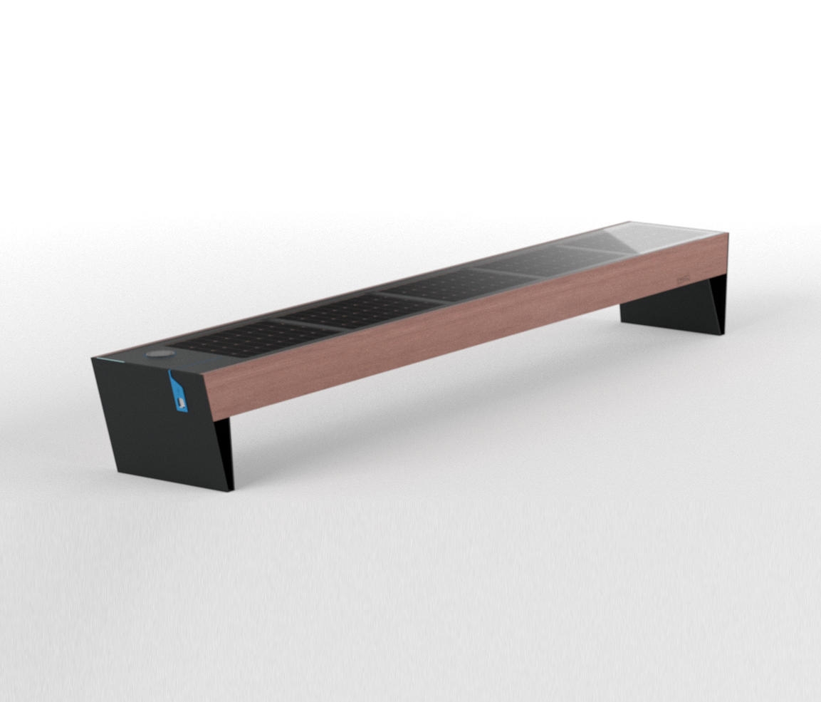 Solar Park Bench - Blocq Solar