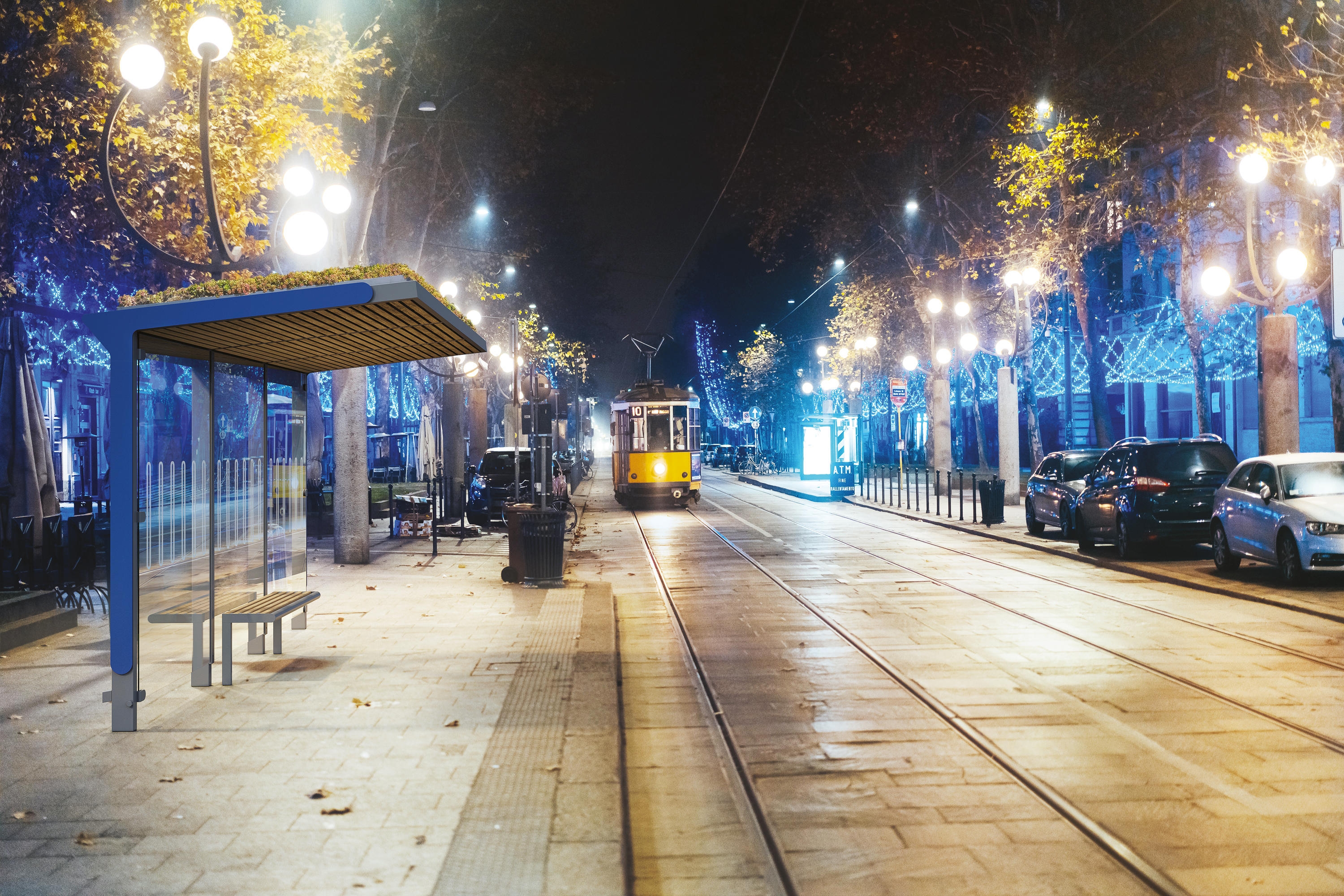 Bus Shelter - Aureo Green
