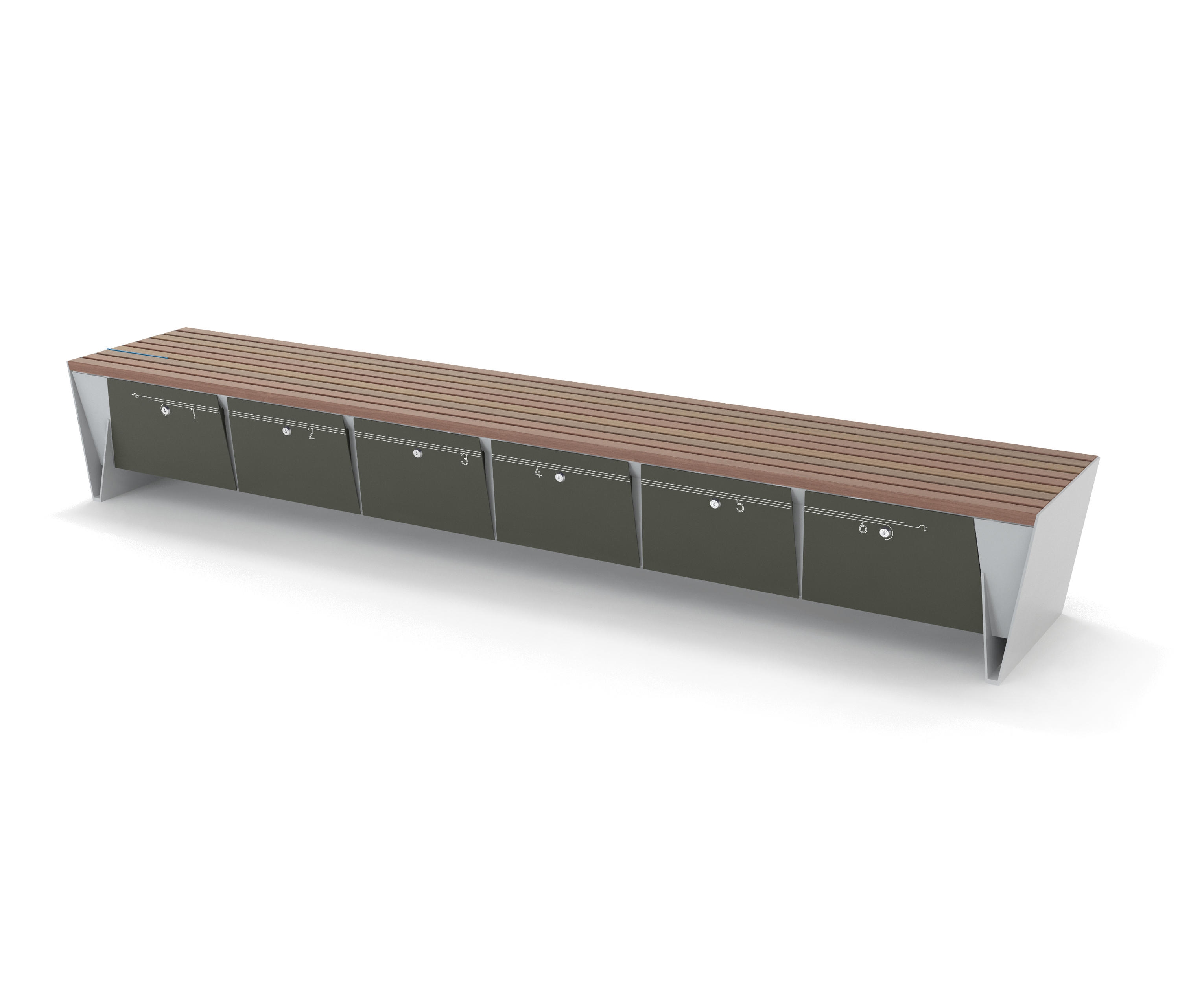Park Bench with Storage - eBlocq