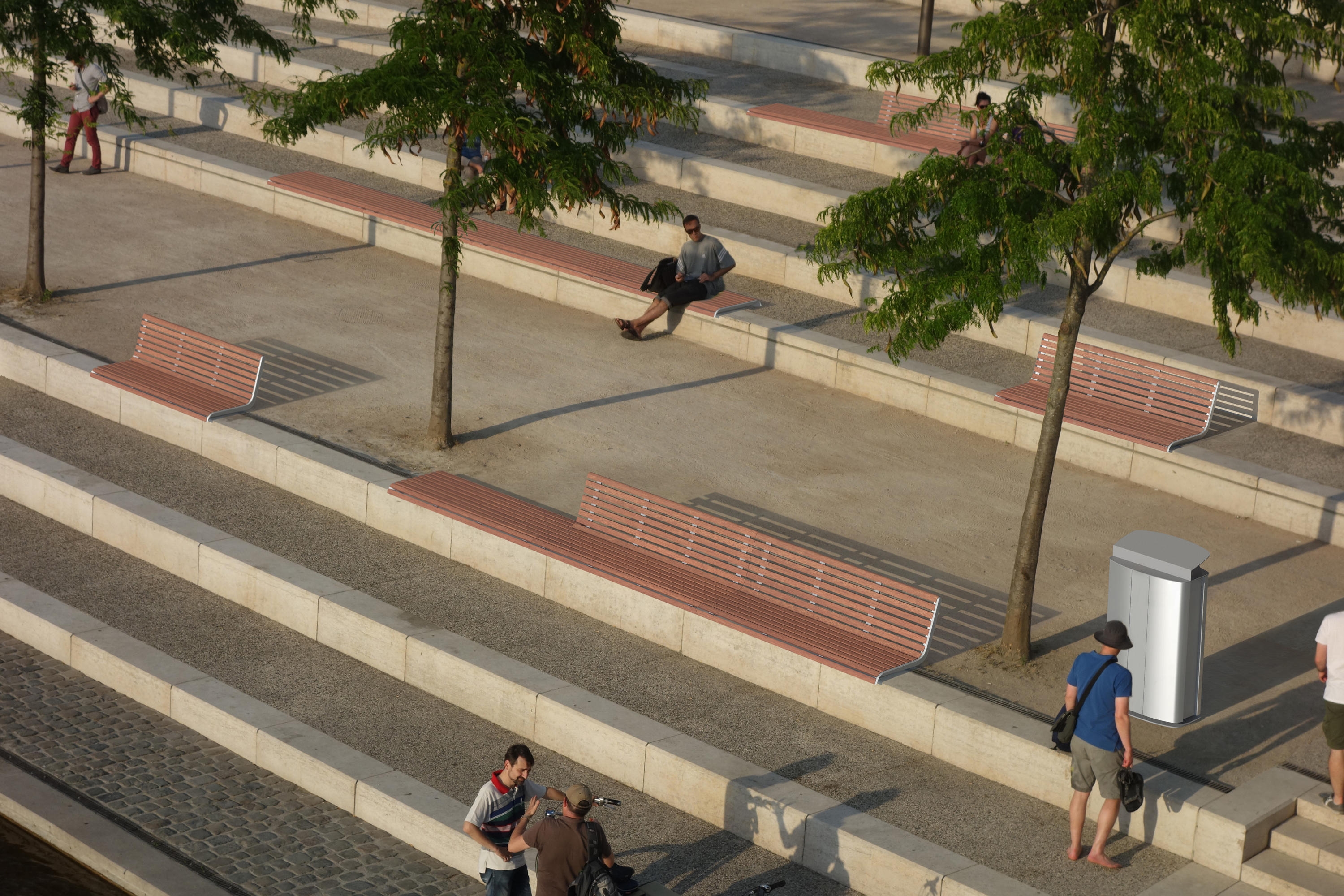 Wall-Mounted Park Bench - Port