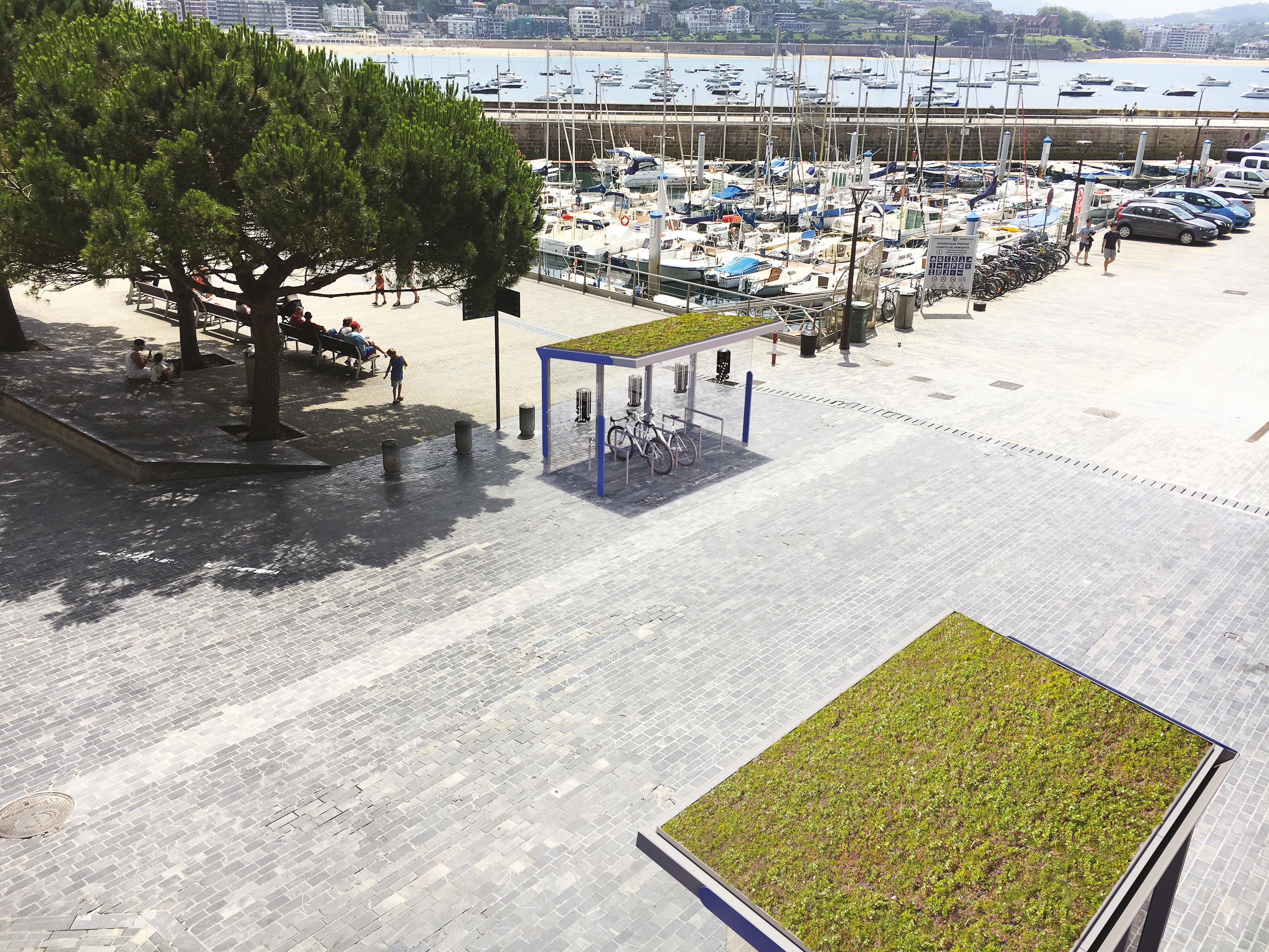 Bicycle Shelter - Aureo Velo Green