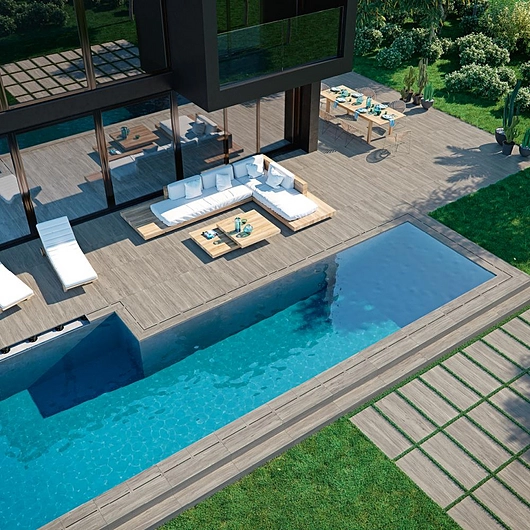 Aparici 2cm porcelain outdoor flooring