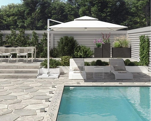 Aparici 2cm porcelain outdoor flooring