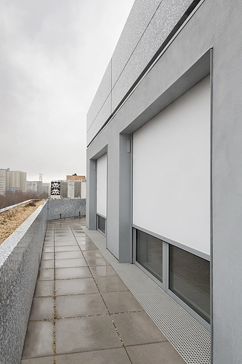 Bandalux Curtain system in new residential building LoPaA in Paris, France