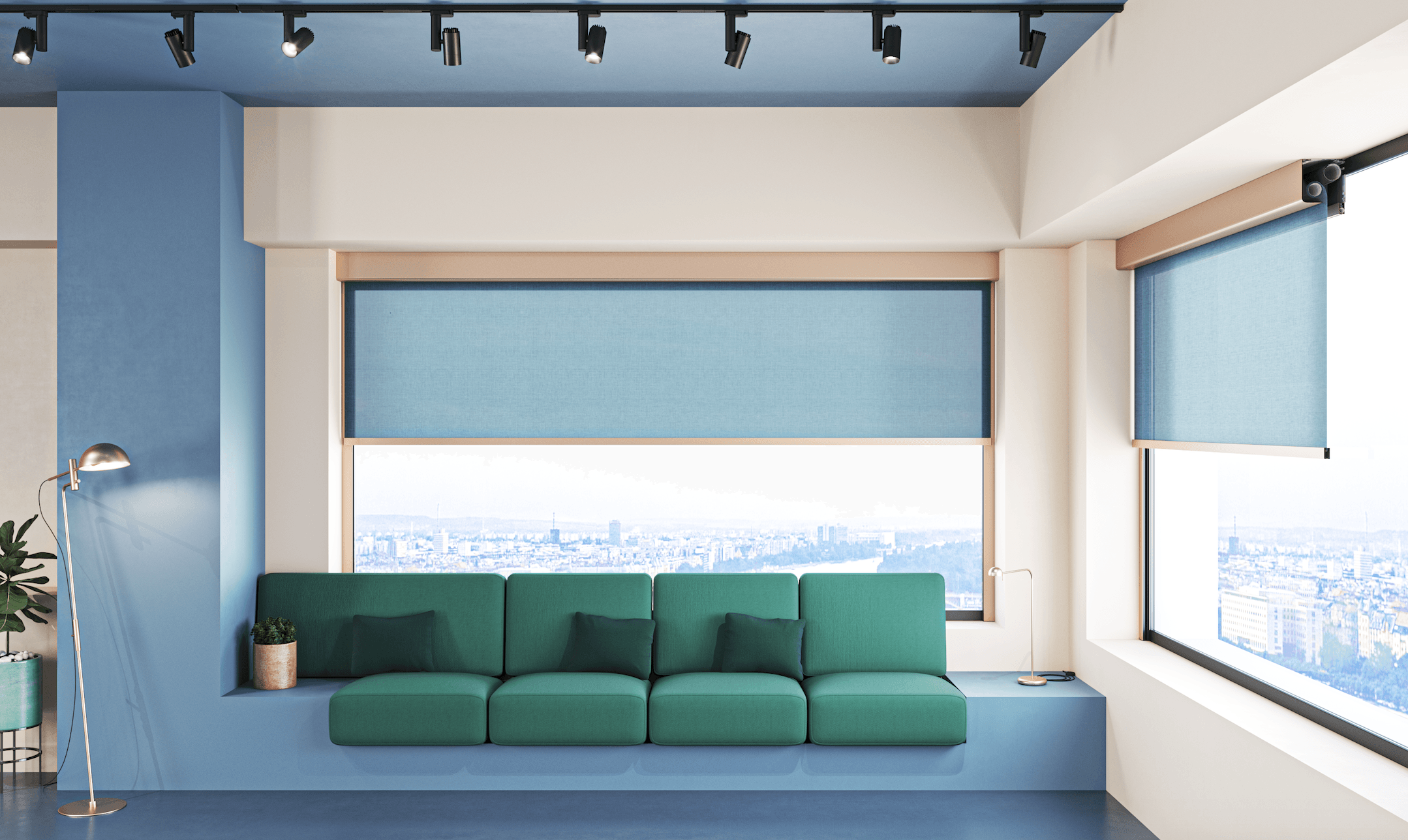 Zipper Box Roller Shades - Zi-Box Duo