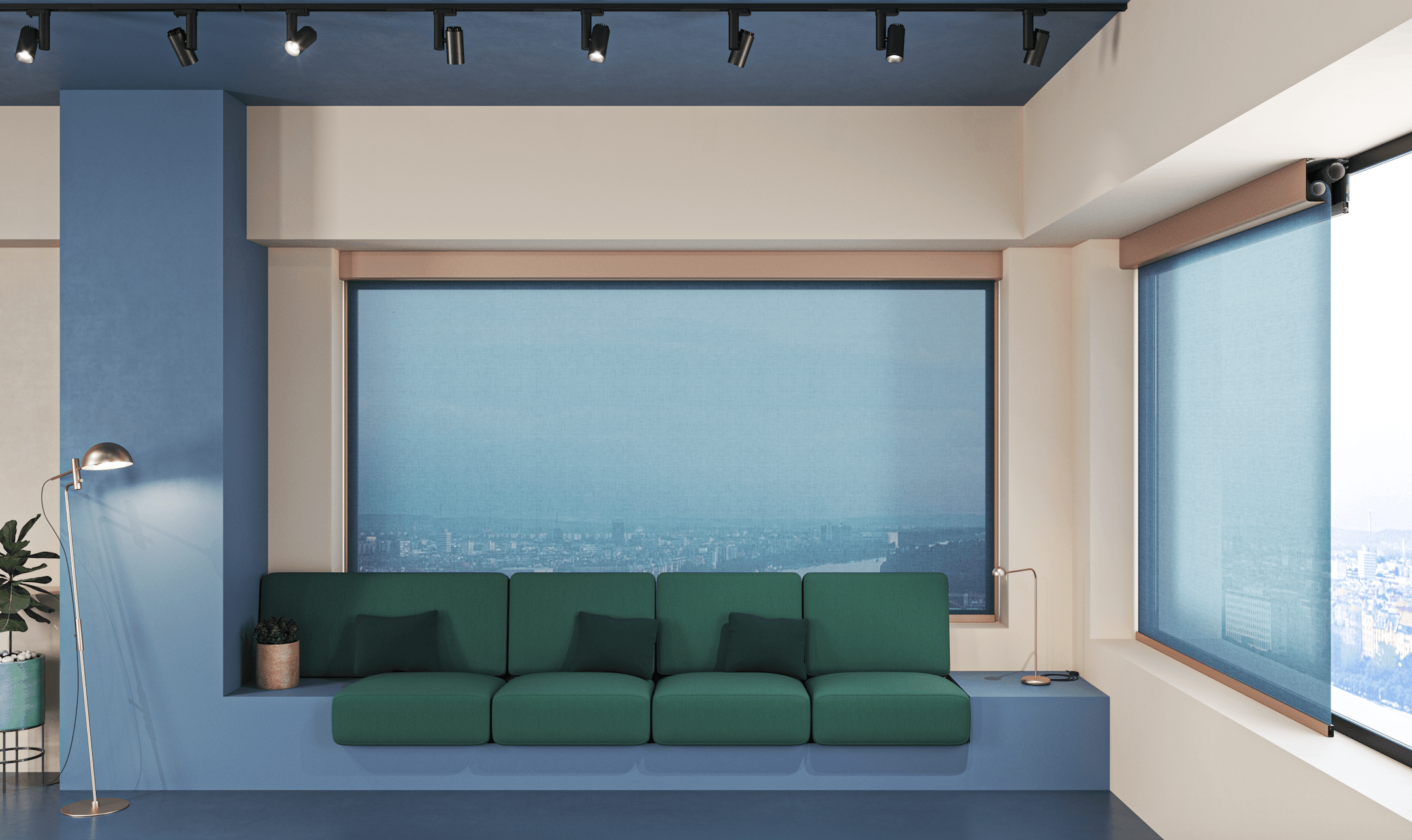 Zipper Box Roller Shades - Zi-Box Duo