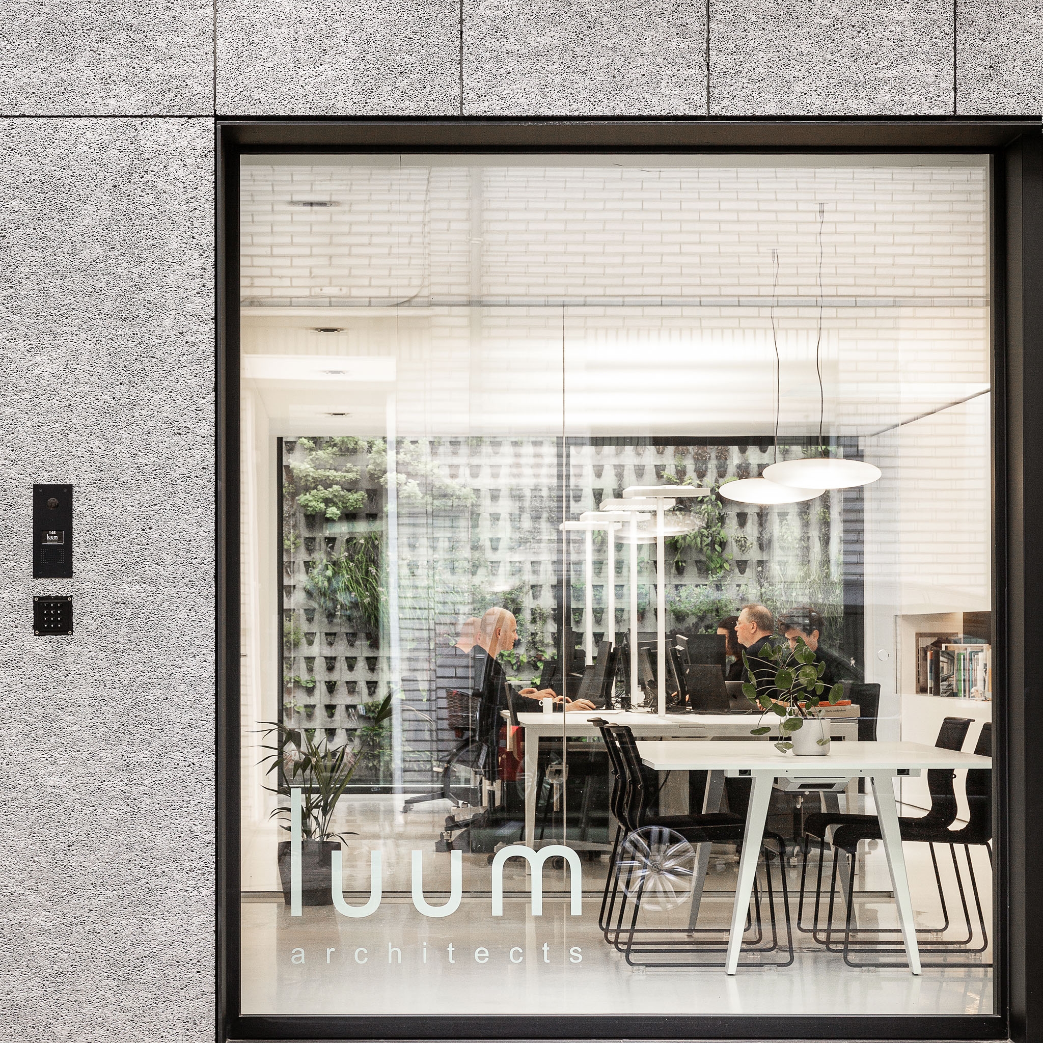 Stabilized Aluminium Foam Façade in New Luum Architects Office
