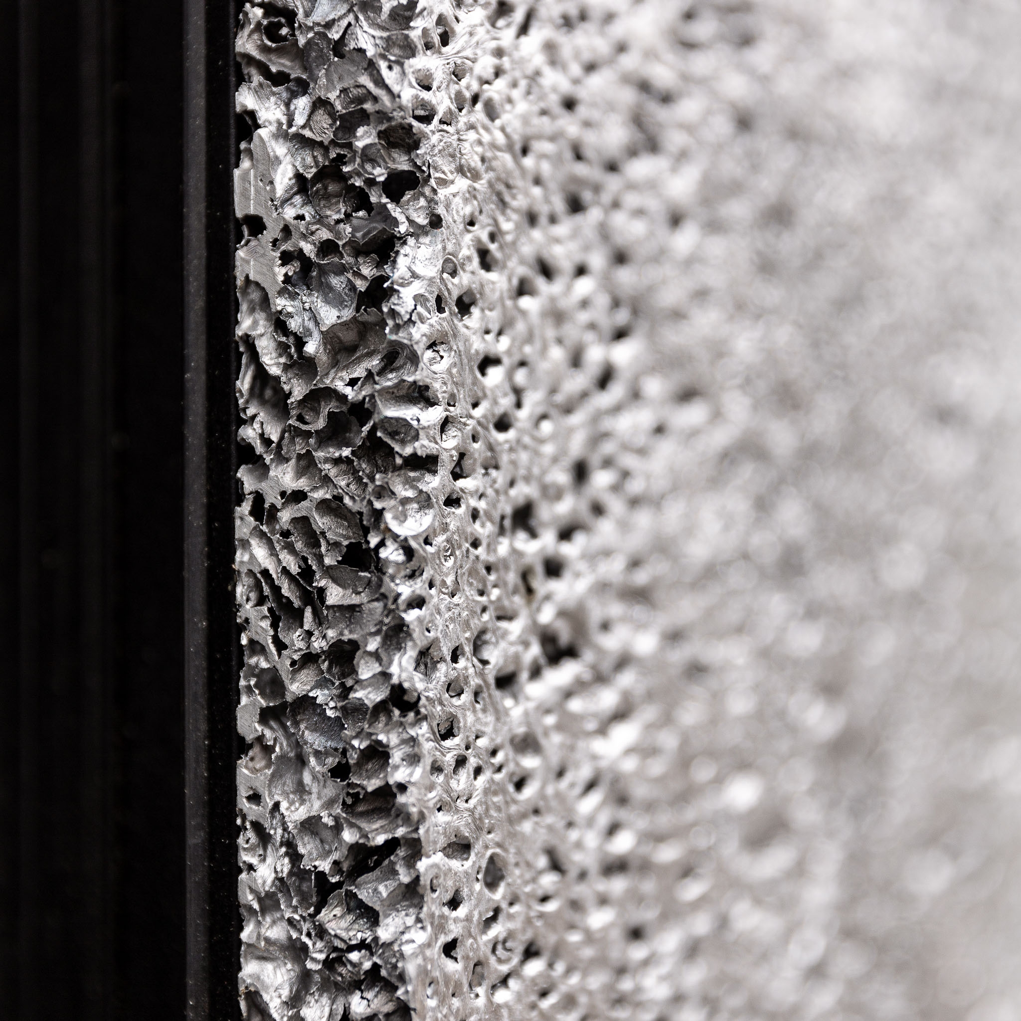 Stabilized Aluminium Foam Façade in New Luum Architects Office