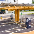Timber Construction of K:Port Vehicle Charging Station