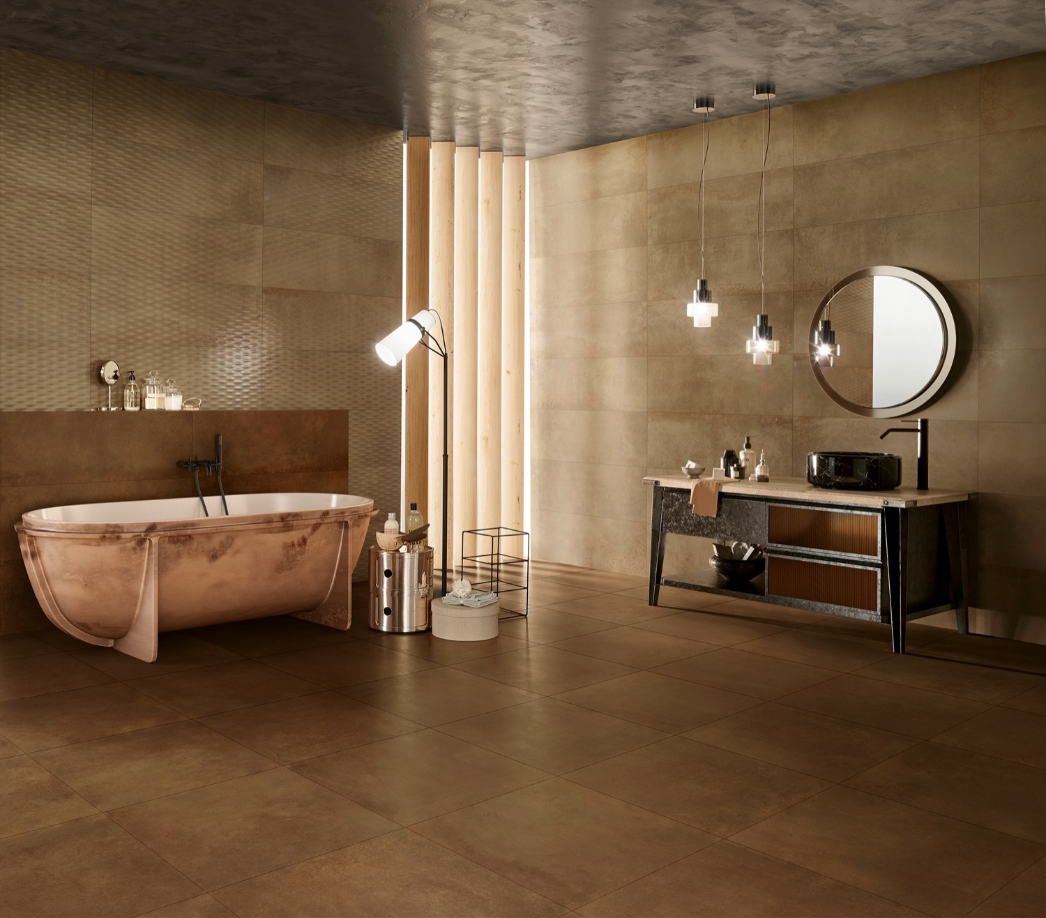 Glazed Porcelain and Single Fired Wall Tiles - Metallic