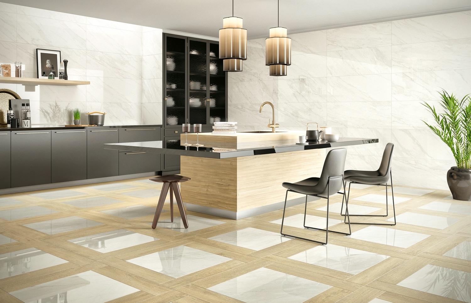 Glazed Porcelain and Single Fired Wall Tiles - Marble