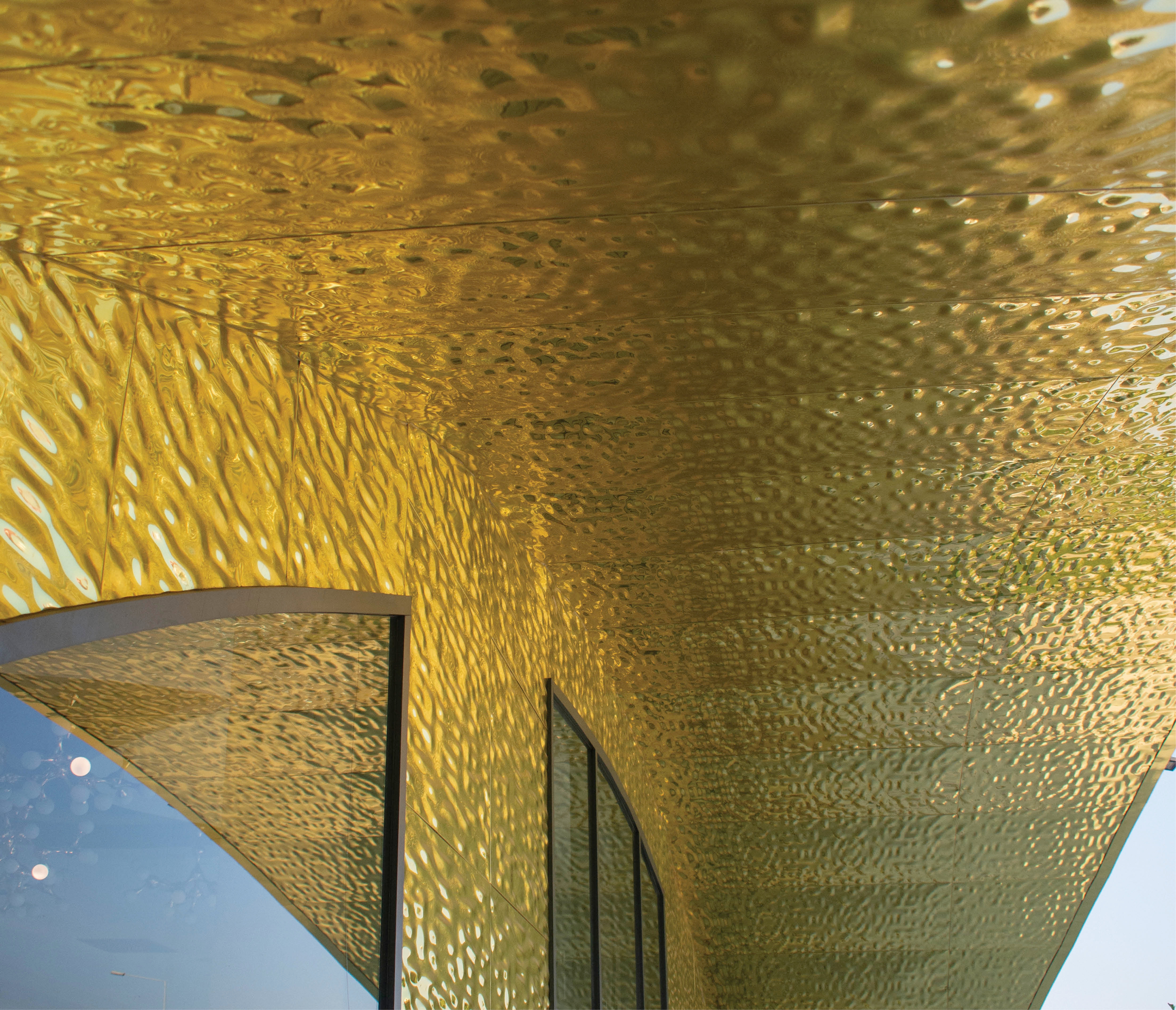 Water Ripple Metal Cladding