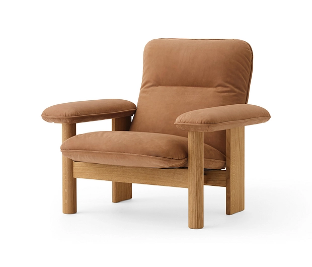 Brasilia Lounge Chair | Natural Oak | Dunes 21004