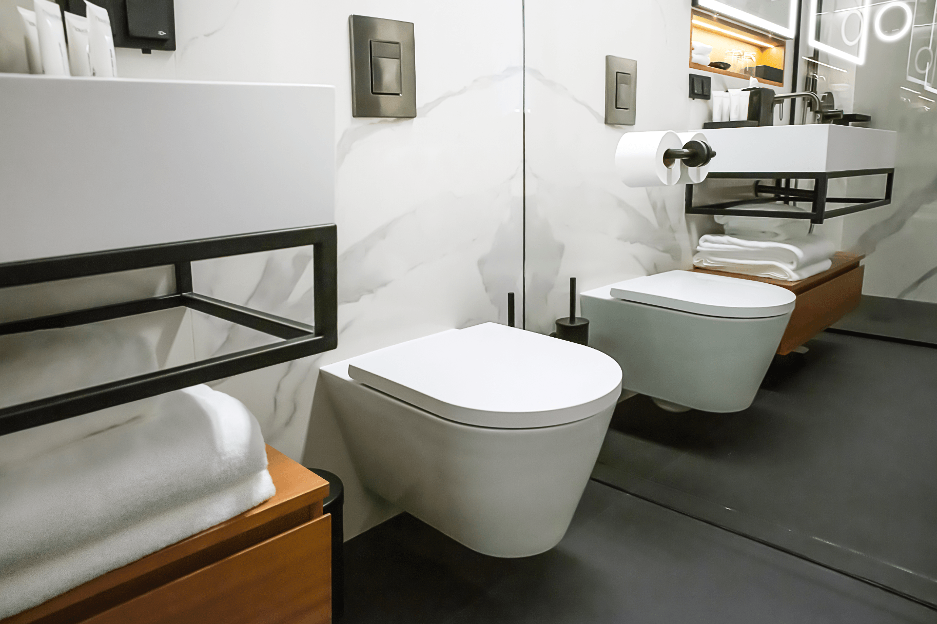 Bathroom Fixtures in Nobu Hotel