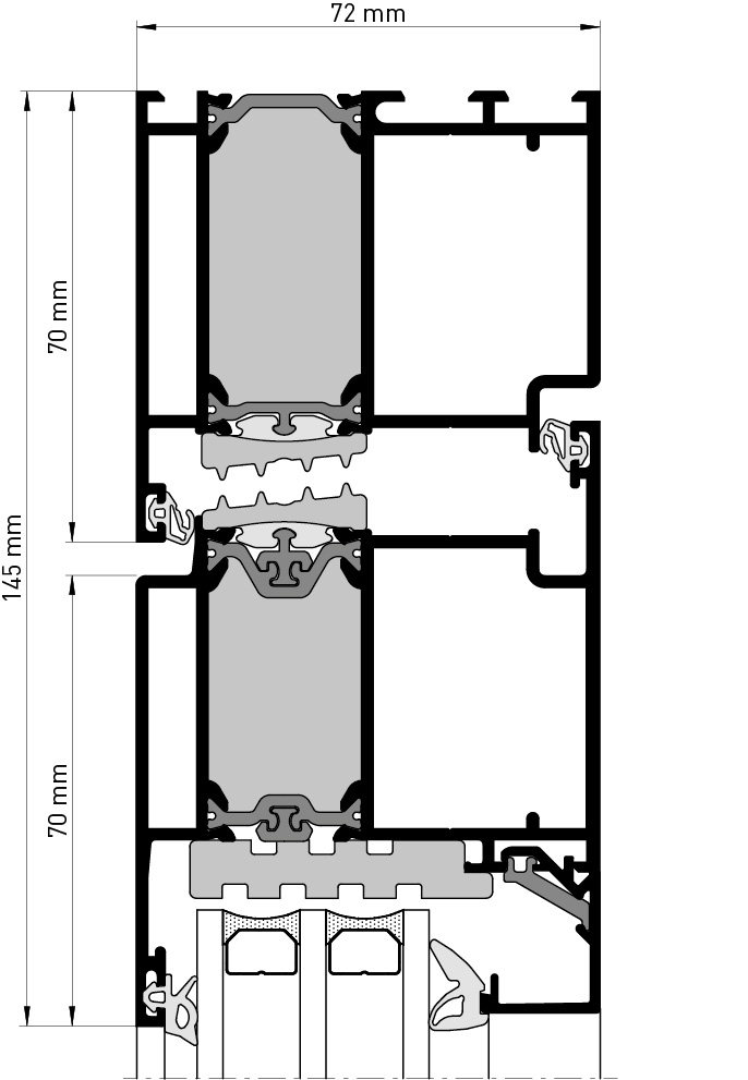 Commercial Door System - heroal D 72