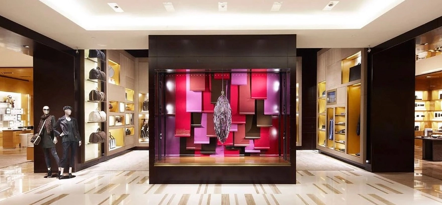 Natural Limestone in Louis Vuitton Boutique from Piedra Paloma