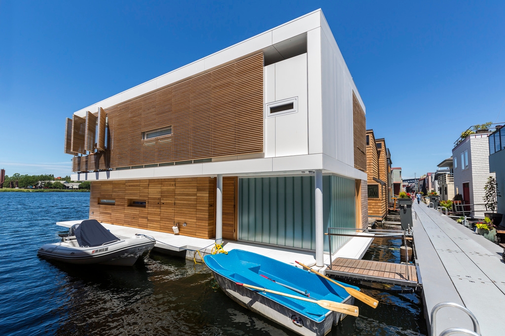Panel Tack: Fachada ventilada en Casa Flotante