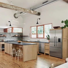 Kitchen Appliances in Adobe Style House