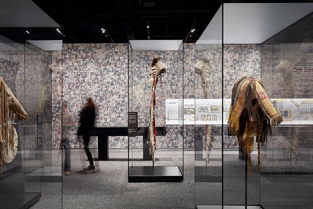 Display Cases in Museum of the American Indian