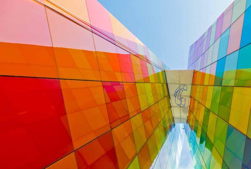 Trosifol® and SentryGlas® in Multi-colored Glass Monument