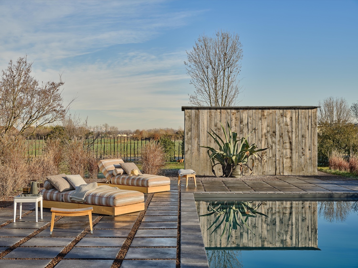 Modern Furniture in Countryside Private House