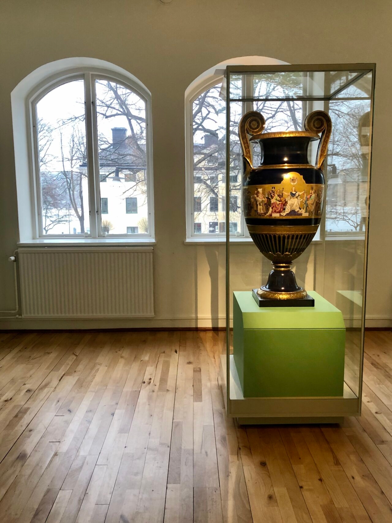 Display Cases in the Gustavsberg Porcelain Museum