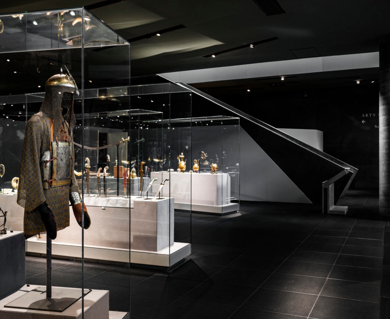 Display Cases in the Louvre's Islamic Art Galleries