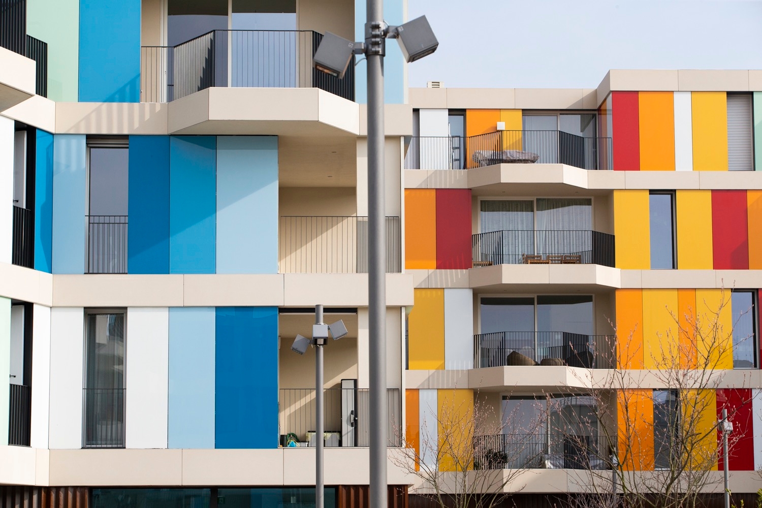 Roller Shades and Awnings in Residential Project