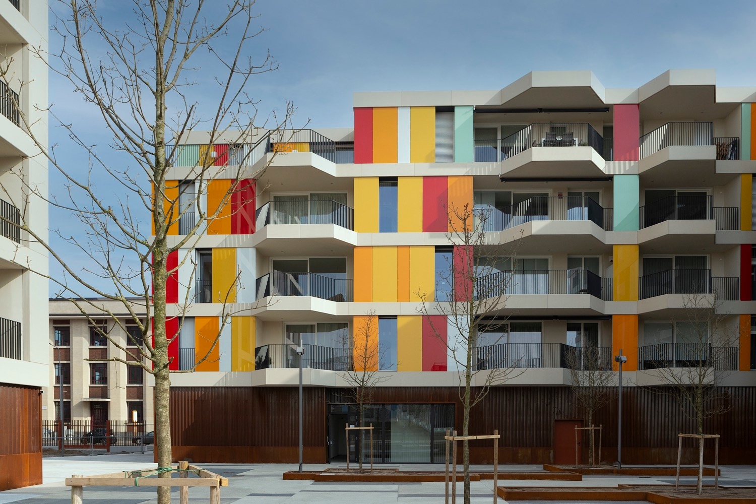 Roller Shades and Awnings in Residential Project