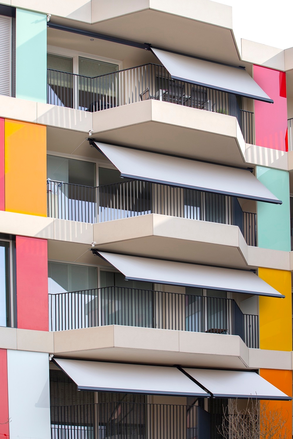 Roller Shades and Awnings in Residential Project