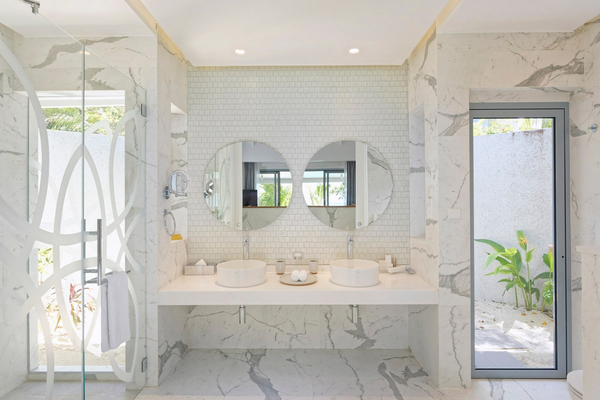 Porcelain Stoneware in Island Resort - Maldives