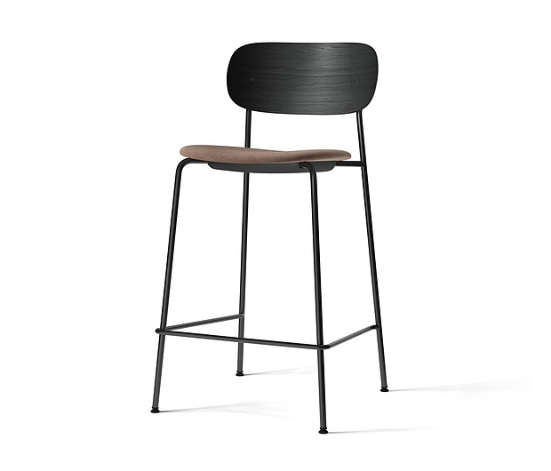 Co Counter Chair, Black Steel | Black Oak / Reflect 0344