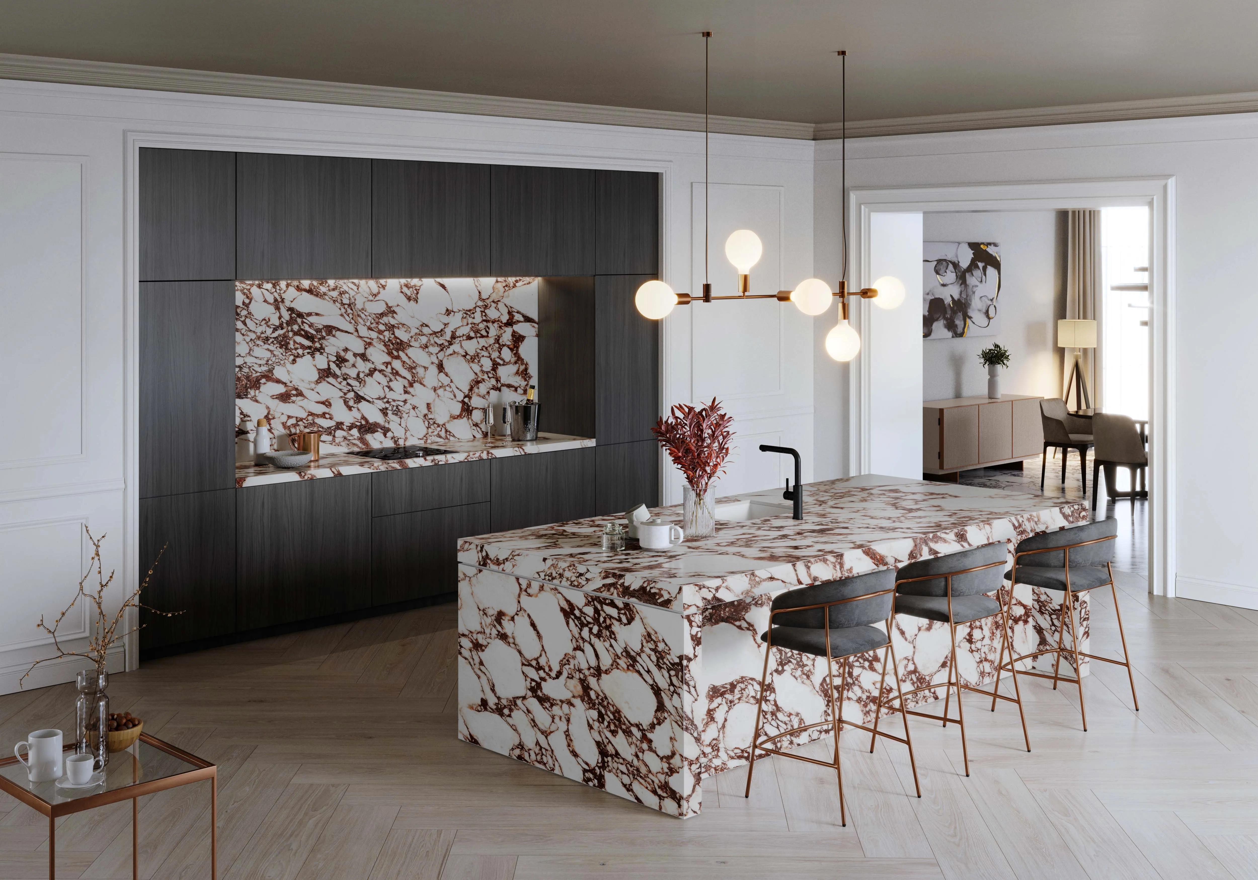 Porcelanato de gran formato XTONE - Viola Rossé