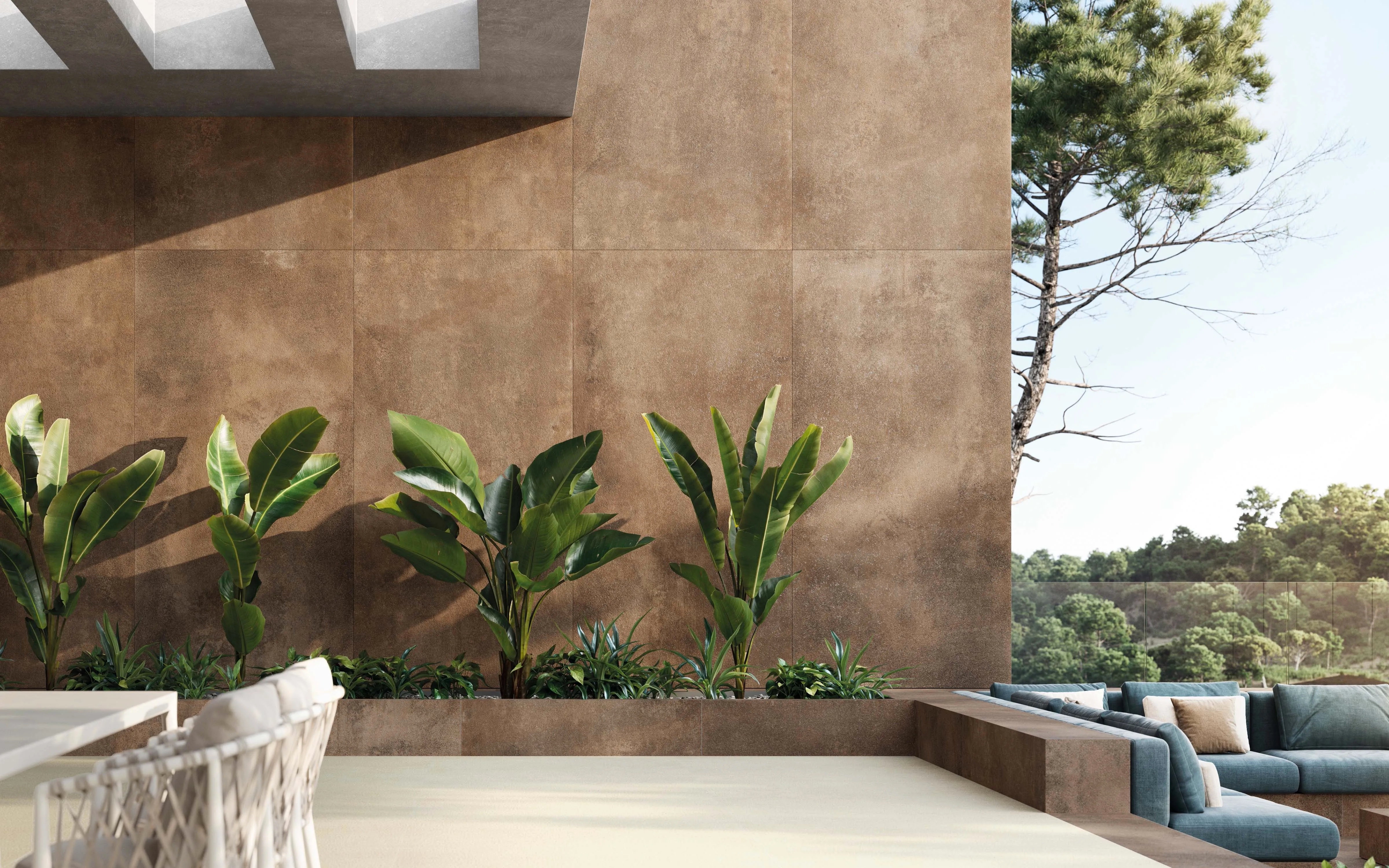 Porcelanato de gran formato XTONE - Oxide Brown