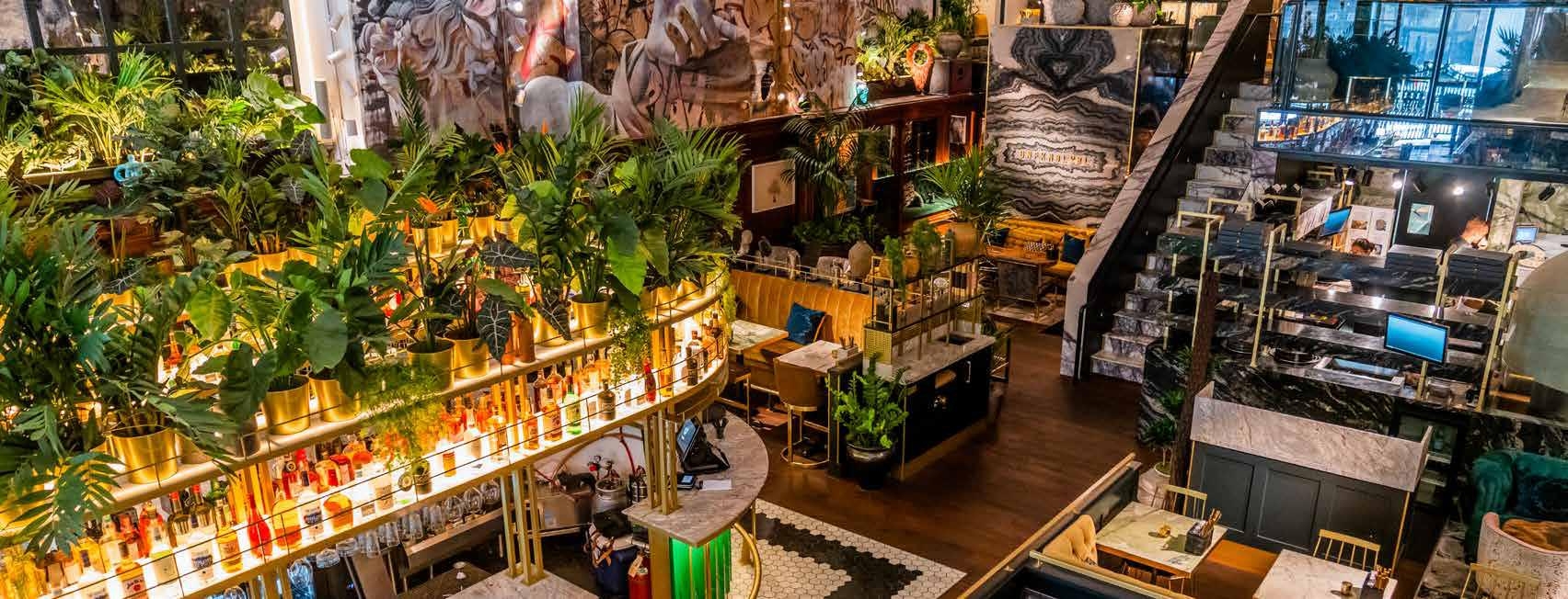 Architectural Lighting in V Restaurant