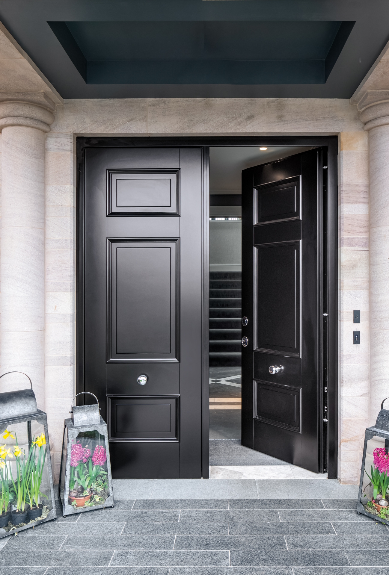 Door with Exposed Hinges - Evolution