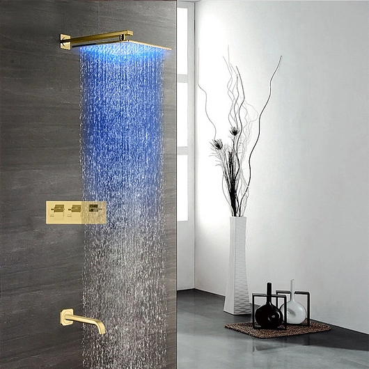 LED Shower Head - Gold Platinum