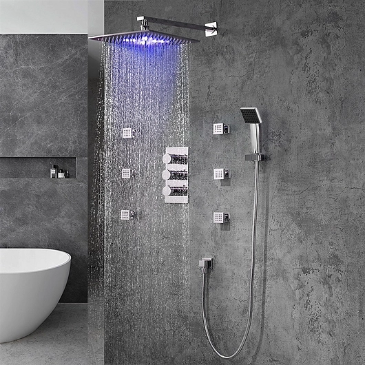 LED Shower Head - Brushed Nickel