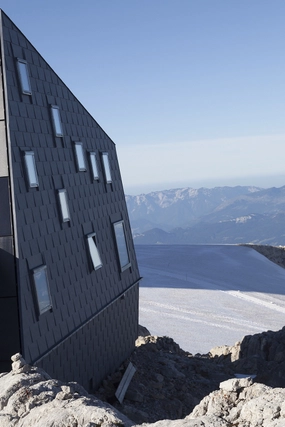 Roof Window in Mountain Hut on Austrian Glacier