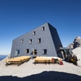 Roof Window in Mountain Hut on Austrian Glacier