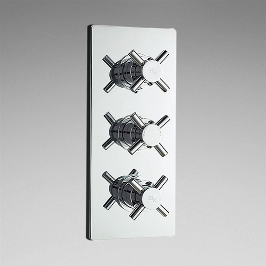 Manual Control System - Concealed 3 Faucet Thermostatic Valve Diverter
