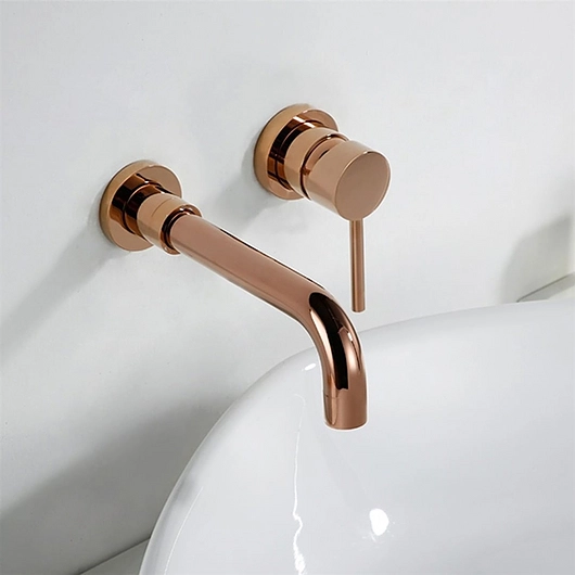 Wall Mount Faucets - Peru - Single Handle - Rose Gold