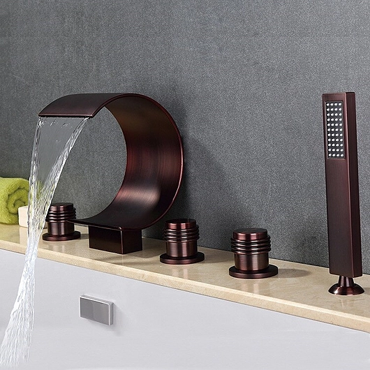 Waterfall Bathtub Faucet - Uglo System - Oil Rubbed Bronze