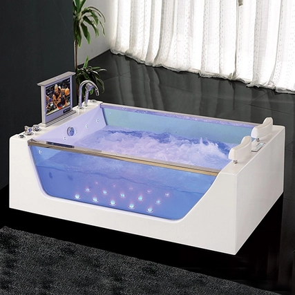 Lima Rectangular Whirlpool Massage Bathtub