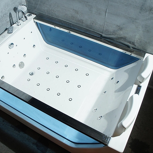 Fontana Lima Rectangular Whirlpool Spa Massage Bathtub